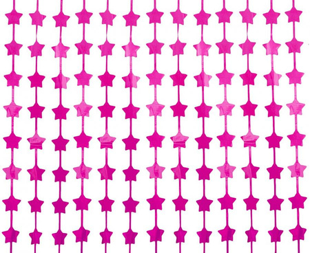 Kurtyna Gwiazdki, matowa magenta, 100x200 cm