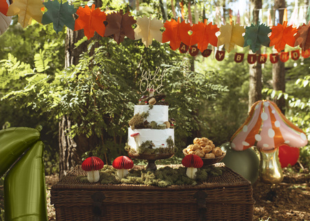 Girlanda bibułowa Liście, mix, 3m