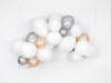 Balony Strong 12cm, Metallic Silver Snow (1 op. / 100 szt.)