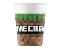 Kubeczki papierowe  Minecraft, 200ml, 8 szt.