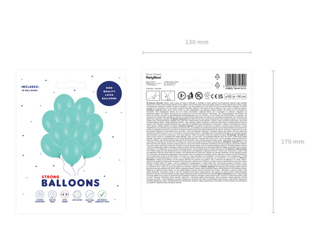 Balony Strong 30cm, Pastel Mint Green (1 op. / 10 szt.)
