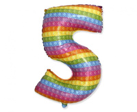Balon foliowy - "Number 5" POP IT 69 cm