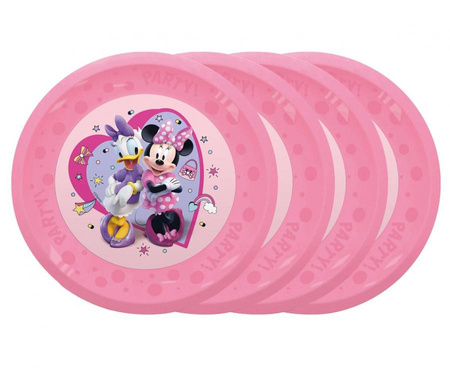Talerz wielokrotnego użytku Minnie Junior Disney, 21 cm, 4 szt.