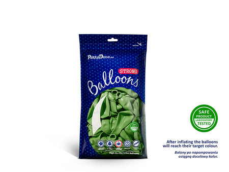 Balony Strong 12cm, Metallic Bright Green (1 op. / 100 szt.)
