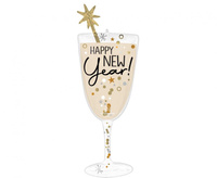 Balon foliowy SuperShapeXL Bubbly New Year Glass