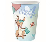 Kubeczki papierowe Kolekcja Roczek - Kangurek, 240 ml/ 6 szt.