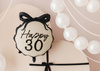 Balon foliowy pastylka Happy ''30'', 47.5x45 cm, mix