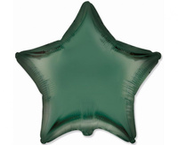 Balon foliowy 18" - Gwiazda (satynowy c. zielony)