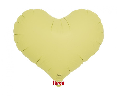 Balon foliowy, serce Jelly 14, Pastel Yellow, 5 szt.