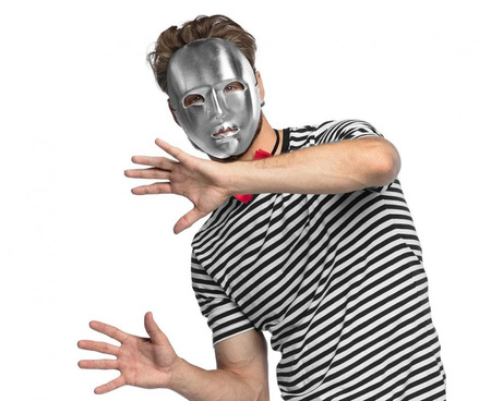 Maska Mima srebrna