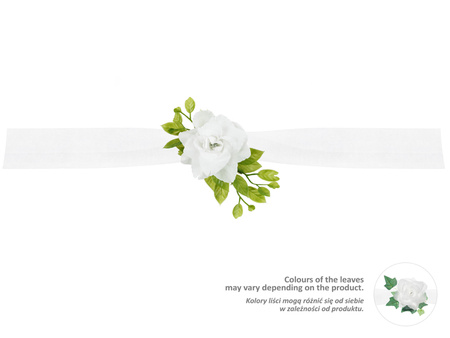 Girlanda z tiulu, biały, 1,70m