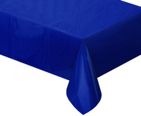 Obrus foliowy metaliczny niebieski, 137x183 cm