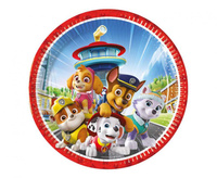 Talerzyki pap. Paw Patrol Rescue Heroes, next generation, 23 cm, 8 szt. (plastic-free) (papier FSC)