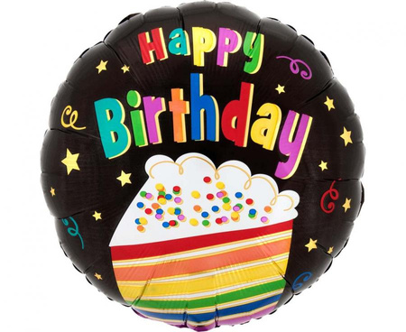 Balon foliowy 18" Rainbow cake