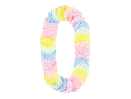 Naszyjnik hawajski, pastelowy, 1,2 m