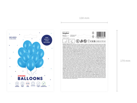 Balony Strong 27cm, Pastel Corn. Blue (1 op. / 10 szt.)
