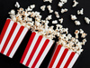 Pudełka na popcorn, mix, 7x7x12,5cm (1 op. / 6 szt.)