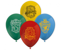 Zestaw 8 balonów Harry Potter Hogwarts Houses