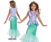 Strój Ariel Deluxe - The Little Mermaid Princess (licencja), rozm. S (5-6 lat)