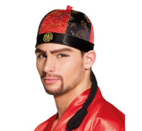 Czapka chińska z włosami