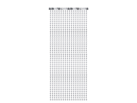 Kurtyna - Gwiazdki, srebrny, 100x245 cm