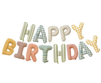 Girlanda balonowa, napis HAPPY BIRTHDAY, dł. 4 m