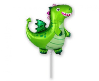 Balon foliowy 14" - Smok zielony