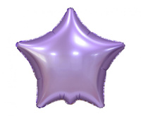 Balon foliowy "Gwiazda", matowa, liliowa, 19"