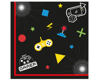 Serwetki papierowe Gaming Party, rozm. 33x33 cm, 20 szt. (papier FSC)