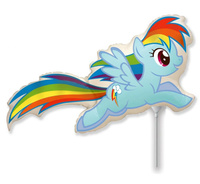 Balon foliowy 14" - Kucyki My Little Pony: Rainbow Dash