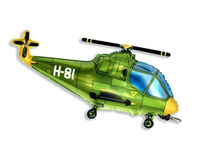 Balon foliowy 24" - "Helikopter" (zielony)