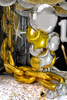 Balon foliowy okrągły Pastylka, 59 cm, złoty
