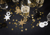 Znaczniki na kieliszki Happy New Year, 7.5-9.5 cm, mix (1 op. / 6 szt.)