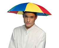 Kapelusz parasolka, kolorowa