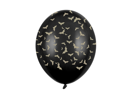 Balony 30 cm, Nietoperze, Pastel Black (1 op. / 50 szt.)