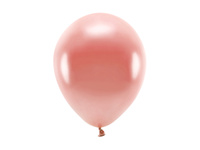 Balony Eco 26cm metalizowane, różowe złoto (1 op. / 100 szt.)