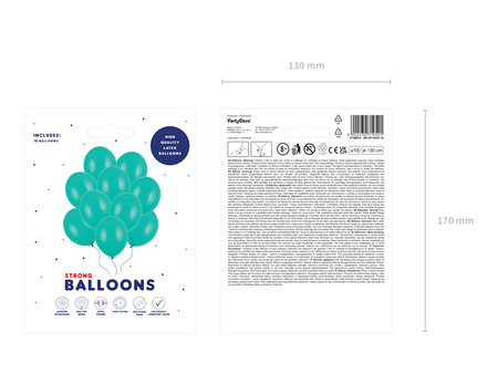 Balony Strong 30cm, Pastel Aquamarine (1 op. / 10 szt.)