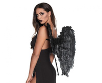 Skrzydła anioła, czarne, 65 x 65 cm