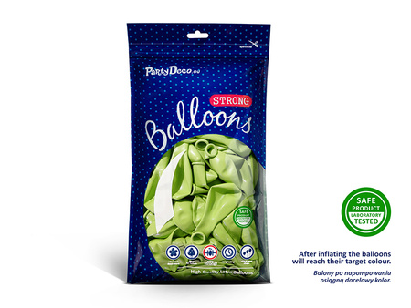 Balony Strong 27cm, Metallic Lime Green (1 op. / 50 szt.)