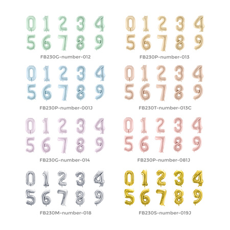 Balon foliowy Cyfra ''0', 72cm, ciemny beż