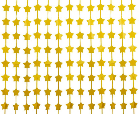 Kurtyna Gwiazdki, matowa złota, 100x200 cm