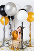 Balon okrągły 60 cm, Metallic Gold