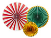 Rozety dekoracyjne, mix, 26-43 cm (1 op. / 3 szt.)