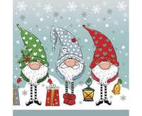 Serwetki papierowe Funny Gnomes, 33x33 cm, 20 szt.