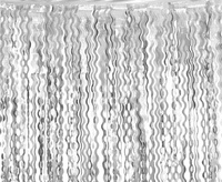 Kurtyna Spirale, metaliczna srebrna, 100x200 cm