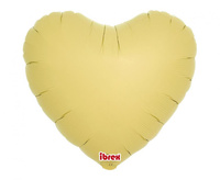 Balon foliowy, serce 14", Ice Orange, 5 szt.