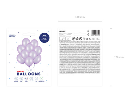 Balony Strong 30cm, Metallic Wisteria (1 op. / 10 szt.)