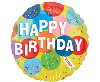 Balon foliowy 18" - Sunny balloons Birthday