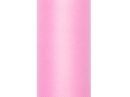Tiul gładki, j. różowy, 0,3 x 9m