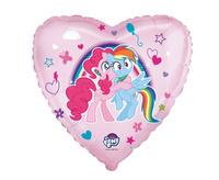 Balon foliowy 18 cali - My Little Pony Uścisk, pakowany